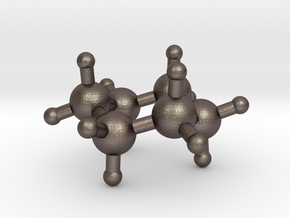 Cyclohexane in Polished Bronzed Silver Steel