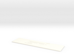 STI Floor Mat Badge for WeatherTech Liners in White Processed Versatile Plastic