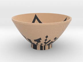 DRAW bowl - QR code in Full Color Sandstone