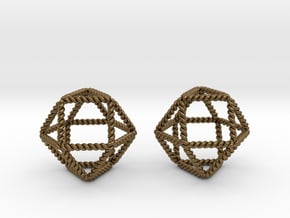 Twisted Cuboctahedron Pair  in Natural Bronze
