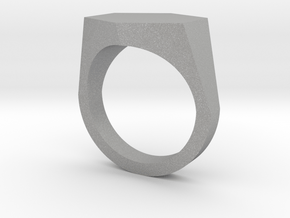 hexagon customizable ring in Aluminum