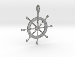 Boat Steering Wheel in Natural Silver
