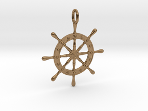 Boat Steering Wheel in Natural Brass