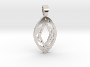 Marquise cut [pendant] in Platinum