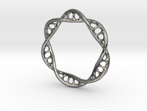 DNA Ring 2 in Polished Silver