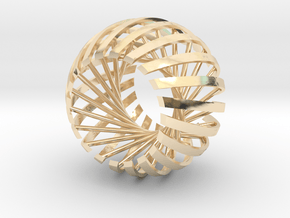 Relative Prime Sphere in 14K Yellow Gold: Extra Small