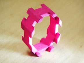 Necklace Wrap in Pink Processed Versatile Plastic