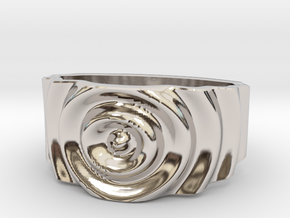 Ringpples Ring 1 in Rhodium Plated Brass