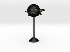 Round lamps in Matte Black Steel