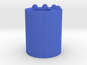 Cat Palm Pen Holder in Blue Processed Versatile Plastic: Small