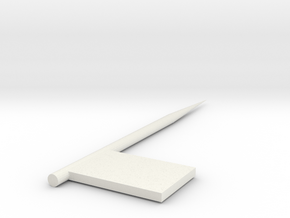 Flag fork in White Natural Versatile Plastic