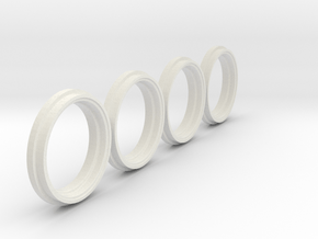 Felgenringe weise toys MB Trac  siku MF Reifen in White Premium Versatile Plastic