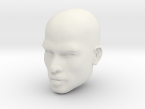 Male head in White Natural Versatile Plastic