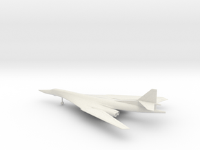 Tupolev Tu-160 Blackjack in White Natural Versatile Plastic: 6mm