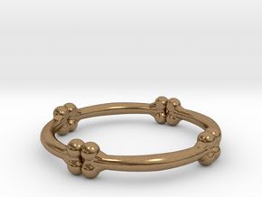 bone ring  in Natural Brass: 6 / 51.5