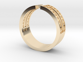 Greek Design Ring for 38 Gemstones in 14K Yellow Gold: 5 / 49