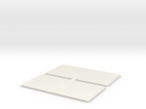 GBS Touring Car Wing Endplates in White Natural Versatile Plastic