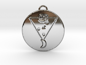 Cancer talisman in Fine Detail Polished Silver