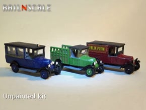 SET 3x Renault OS (N 1:160) in Gray Fine Detail Plastic