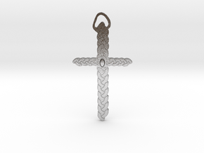 Celtic Cross in Natural Silver