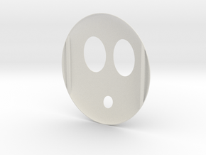 Shy Guy Mask in White Natural Versatile Plastic
