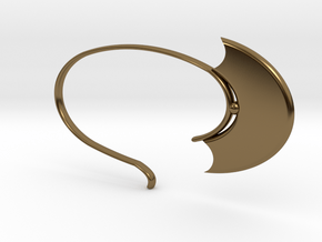 Oval Hoop (SWH5a) in Polished Bronze