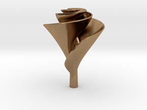 Clockwise Lily Shape Impeller in Natural Brass