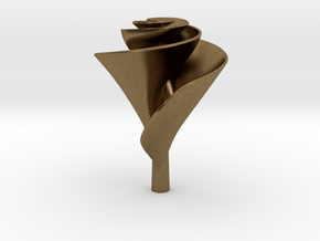Clockwise Lily Shape Impeller in Natural Bronze