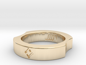 Memory Ring in 14k Gold Plated Brass: 4 / 46.5