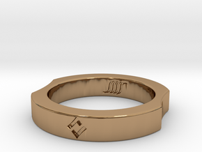 Memory Ring in Polished Brass: 8 / 56.75