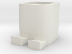 BOX 1 in White Natural Versatile Plastic