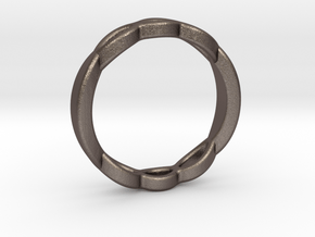 ring shapeways in Polished Bronzed Silver Steel: 2.25 / 42.125