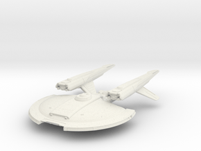 Federation Intrepid Class Refit A  Destroyer in White Natural Versatile Plastic