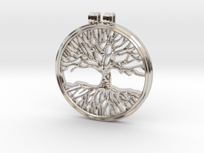 The Tree Of Life in Rhodium Plated Brass