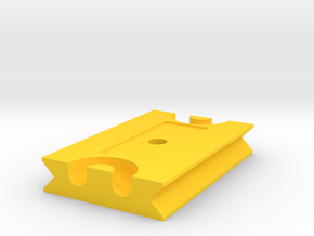 Tetherplate 60mm for DSLR camera's in Yellow Processed Versatile Plastic