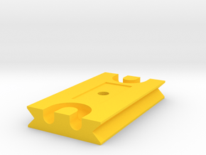 Tetherplate 70mm for DSLR camera's in Yellow Processed Versatile Plastic