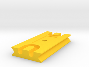 Tetherplate 80mm for DSLR camera's in Yellow Processed Versatile Plastic
