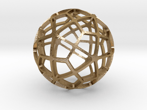 DELTOIDAL_HEXECONTAHEDRON in Polished Gold Steel