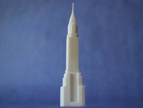 Chrysler Building in White Natural Versatile Plastic