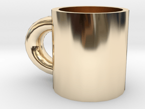 cup in 14k Gold Plated Brass