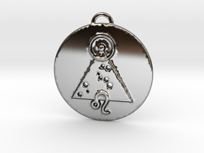 Leo talisman in Fine Detail Polished Silver
