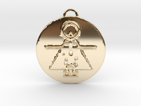 Libra talisman in 14k Gold Plated Brass