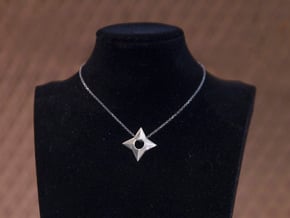 Shuriken [pendant] in Polished Silver