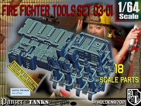 1/64 FireFighter Tools Set03-01 in Tan Fine Detail Plastic
