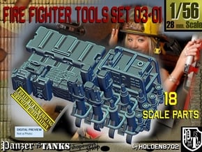 1/56 FireFighter Tools Set03-01 in Tan Fine Detail Plastic