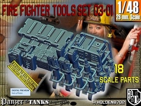 1/48 FireFighter Tools Set03-01 in Tan Fine Detail Plastic