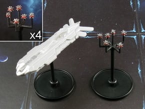 Space mine fields (4 pcs) in Smooth Fine Detail Plastic