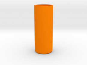 Shotglass Vase in Orange Processed Versatile Plastic