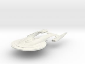 Federation AKIRA Class III  BattleCruiser in White Natural Versatile Plastic