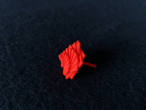 Poinsettia Tops in Red Processed Versatile Plastic: Small